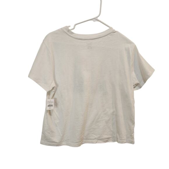 American Eagle White Short Sleeve Crew Neck Cactus Graphic T-Shirt Tee Medium - Picture 2 of 5